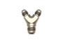 DeatschWerks 6AN Male Flare + 6AN Male Flare to 8AN Male Flare Y Block Fitting