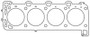 Cometic Porsche 944 2.7/3.0L 106mm .051 inch MLS Head Gasket