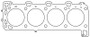 Cometic Porsche 944 2.7/3.0L 106mm .045 inch MLS Head Gasket