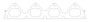 Cometic 94-00 Honda All B Series Exhaust Manifold Gasket .030 inch MLS 1.850 inch X 1.340 inch Port