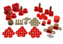 Energy Suspension 86-91 Mazda RX7 Red Hyper-Flex Master Bushing Set