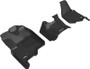 3D MAXpider 12-16 Ford F-250 350 450 Bench Seat No Floor Shift Kagu 1st Row Floormats - Black