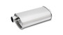 Vibrant StreetPower Oval Muffler 3.50in Inlet/Outlet (Offset-Center)