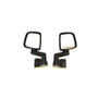 Omix Door Mirror Kit Black- 87-06 Jeep Wrangler