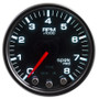 Autometer Spek-Pro Gauge Vac/Boost 2 1/16in 30Inhg-30psi Stepper Motor Peak & Warn Black/Smoke/Black