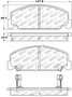 StopTech Street Touring 93-00 Honda Civic DX w/ Rr Drum Brakes Front Brake Pads