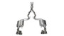 Corsa 2015-2017 Ford Mustang GT 5.0 3in Cat Back Exhaust Polish Quad Tips (Xtreme)