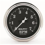 Auto Meter Gauge Quad 5in 0E-90F Elec Old Tyme Black