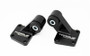 Torque Solution 03-06 Mitsubishi EVO VII-IX Billet Rear Differential Mounts - Black