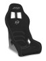 PRP Seats Nano Composite Seat - Black w/ Silver Stitch and Logos