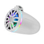 DS18 8in NXL-iQ Marine Tower Speaker with Digital LEDs Neodymium Magnet 1in Driver 350W 4Ohm White