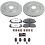 Power Stop 17-25 Chrysler Pacifica Front Z36 Coated Truck & Tow Brake Kit