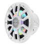 DS18 7.7in 2-Way 175 Watts RMS 4ohm Dgtl LED Lights Bullet Tweeter Cvrs Incl Wht Built-in Deck Light