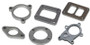 Vibrant Turbo Inlet Flange for Garrett GT30/GT35 Turbine Housing (V-Band Style)