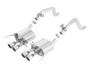 Borla 2014 Chevy Corvette C7 w/ AFM w/o NPP Atak Rear Section Exhaust Quad Rd Rl IC Tips