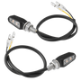 701 Led Turn Signals Black W/clear Lens Pr