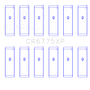 King Engine Bearings Nissan VQ35DE (Size +.026) Performance Rod Bearing Set