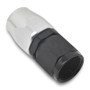 Russell Performance -16 AN Silver/Black Straight Full Flow Hose End