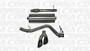 Corsa 14-19 GMC Sierra/Chevy Silv 1500 Reg. Cab/Long Bed 5.3L V8 Black Sport Single Side CB Exhaust