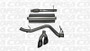 Corsa 14-19 GMC Sierra/Chevy Silv 1500 Reg. Cab/Long Bed 5.3L V8 Black Sport Single Side CB Exhaust