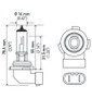 Hella H10 12V 65W Xen White Bulb (Pair)