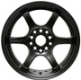 Gram Lights 57DR 15x8.0 +35 4x100 Semi Gloss Black Wheel