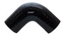 Vibrant 4 Ply Reinforced Silicone Elbow Connector - 1.75in I.D. - 90 deg. Elbow (BLACK)