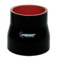 Vibrant 4 Ply Reinforced Silicone Transition Connector - 2.75in I.D. x 3in I.D. x 3in long (BLACK)