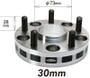 Project Kics 30mm Thick 12x1.25 66mm Hub 5x114.3 Wide Tread Spacers