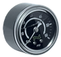 NAMZ NOS Black Oil Pressure Gauge W/Chrome Cup/Liquid Filled 60-PSI Gauge W/Male 1/8in Pipe-Thread