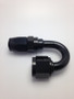 Fragola -8AN Fem x -6AN Hose 180 Degree Reducing Hose End - Black