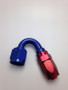 Fragola -12AN x 150 Degree Pro-Flow Hose End - Blue/Red