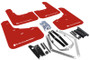 Rally Armor 13-19 Ford Fiesta ST Red UR Mud Flap w/White Logo