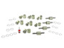 aFe Control PFADT Steel Frame Solid Spherical Control Arm Bearings Set; Chevy Corvette C5 / C6 97-13