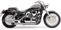 Blvd Slashcut Slip On Chrome Hon Vtx1300c 04-09