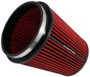 Spectre HPR Conical Air Filter 6in. Flange ID / 7.719in. Base OD / 8.5in. Tall - Red