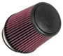 K&N Univ Rubber Round Tapered Filter 4.375in Flg ID/10 Deg Flg Angle 6in B OD/4.625in T OD/6.5in H