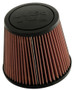 K&N Universal Rubber Filter-Round Tprd 4.875in Flange ID x 9in Base OD x 6.625in Top OD x 7.938in H