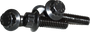 12 Point Rear Rotor Bolts Black  3/8-16x1