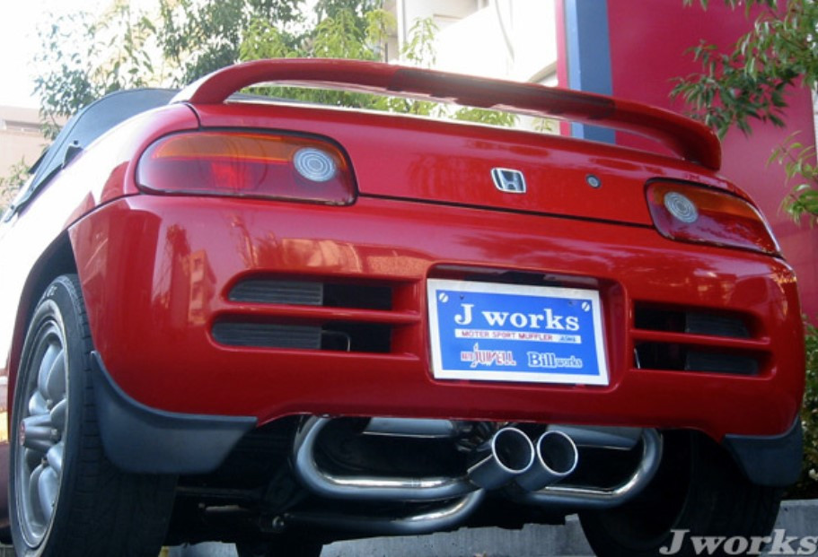 J Works Muffler - All Stainless Exhaust - Honda Beat PP1 Model