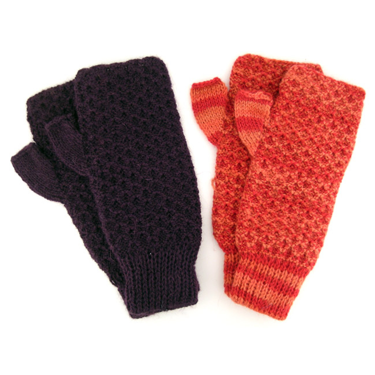 knitted wrist warmers