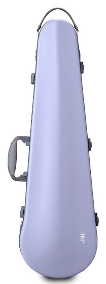 JML Hyacinth-Mauve contoured violin shaped case with ergonomic handles and reinforced latches – lightweight and durable protection