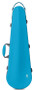 JML Peacock-Blue contoured violin shaped case with ergonomic handles and reinforced latches – lightweight and durable protection