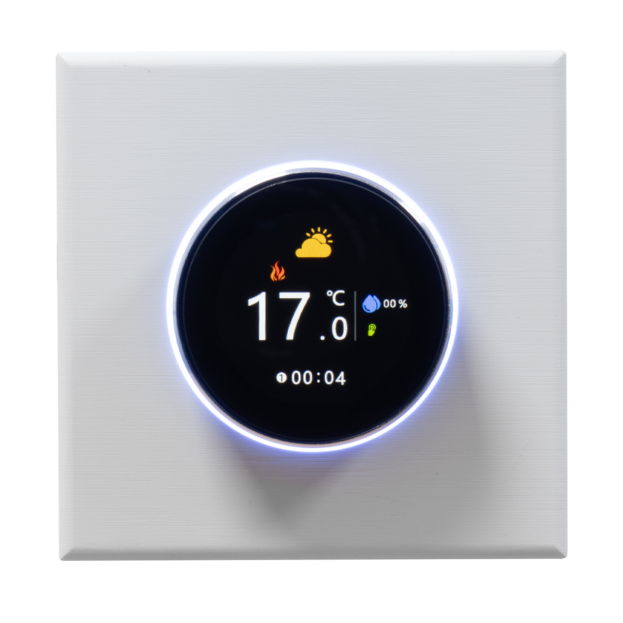 WiFi Smart Dial Thermostat for Underfloor Heating - White