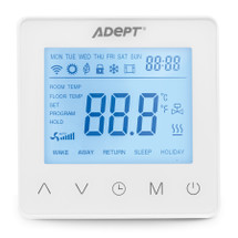 Adept T5100 Programmable Thermostat - White Adept T5100 Programmable Thermostat - White