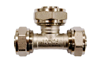 20mm x 25mm x 20mm MLCP Compression Tee with Reducer