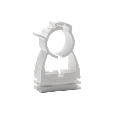 White Hinged Pipe clip for 20mm to 22mm Pipe (50)