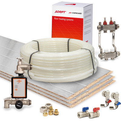 Adept AD-CHIPBOARD Foiled Grooved Water Underfloor Heating Kits