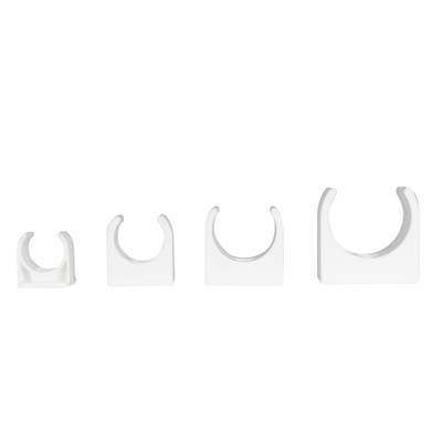 TekTools White Plastic Open Pipe Clips TekTools White Plastic Open Pipe Clips