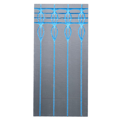 1200x600x18mm XPS Grooved Insulation with Cement face for 12mm Pipe, 150mm spacing